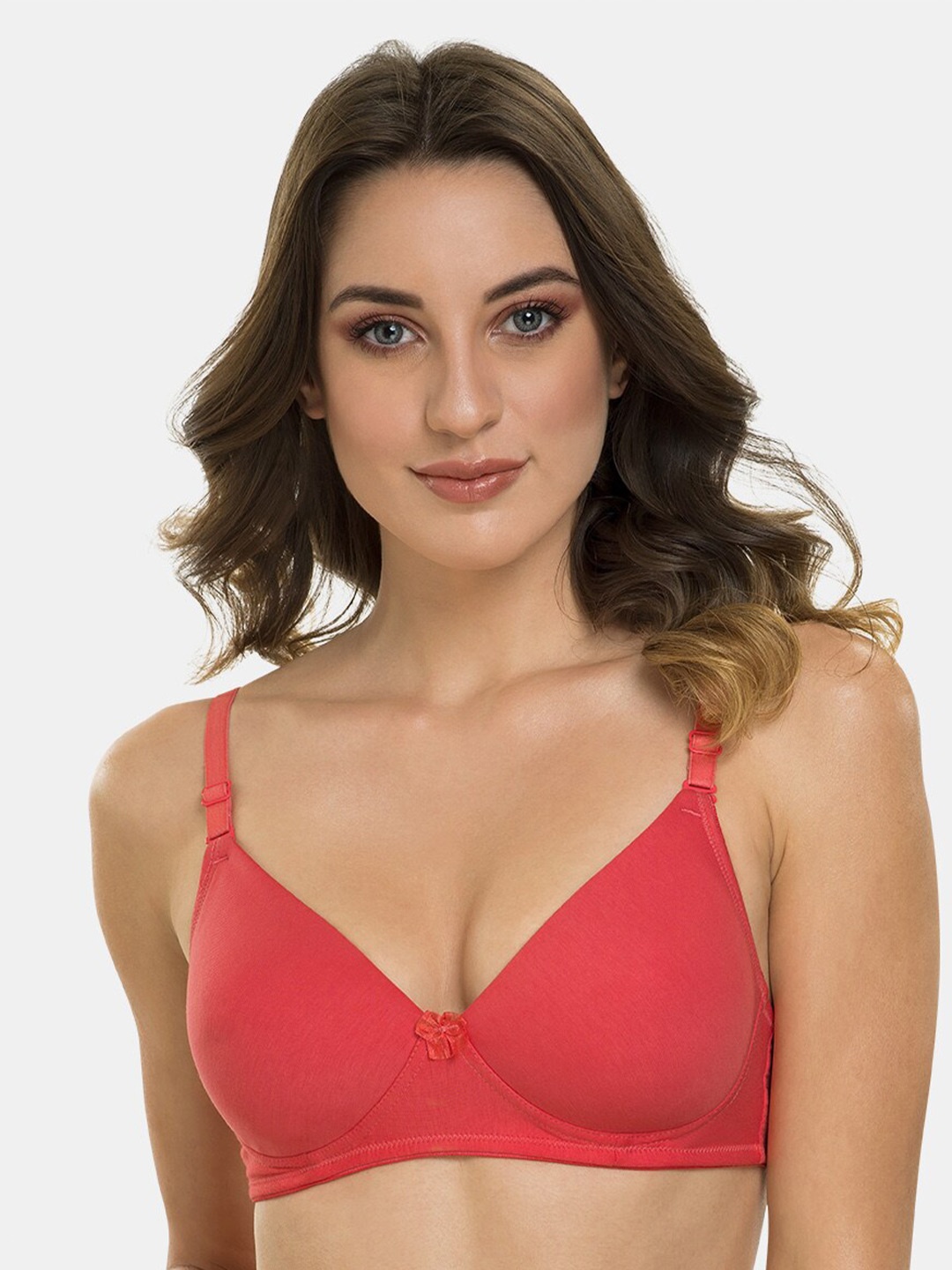 

Tweens Full Coverage Lightly Padded Bra With All Day Comfort, Coral