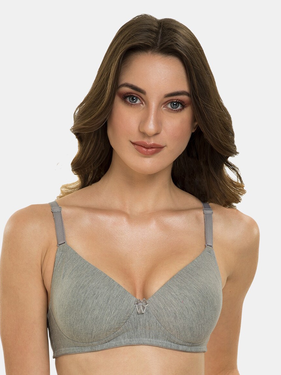 

Tweens Full Coverage Lightly Padded T-shirt Bra All Day Comfort, Grey