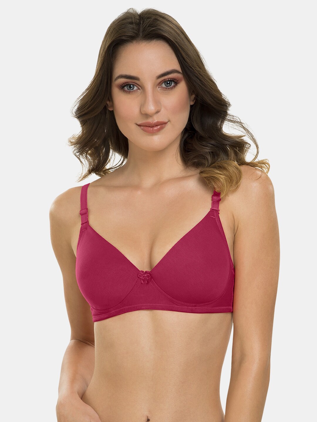 

Tweens Full Coverage Lightly Padded Bra With All Day Comfort, Maroon