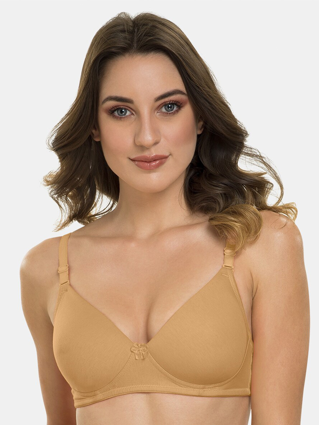 

Tweens T-Shirt Bra Seamless Cups Full Coverage Lightly Padded-TLW-313-FWN, Beige