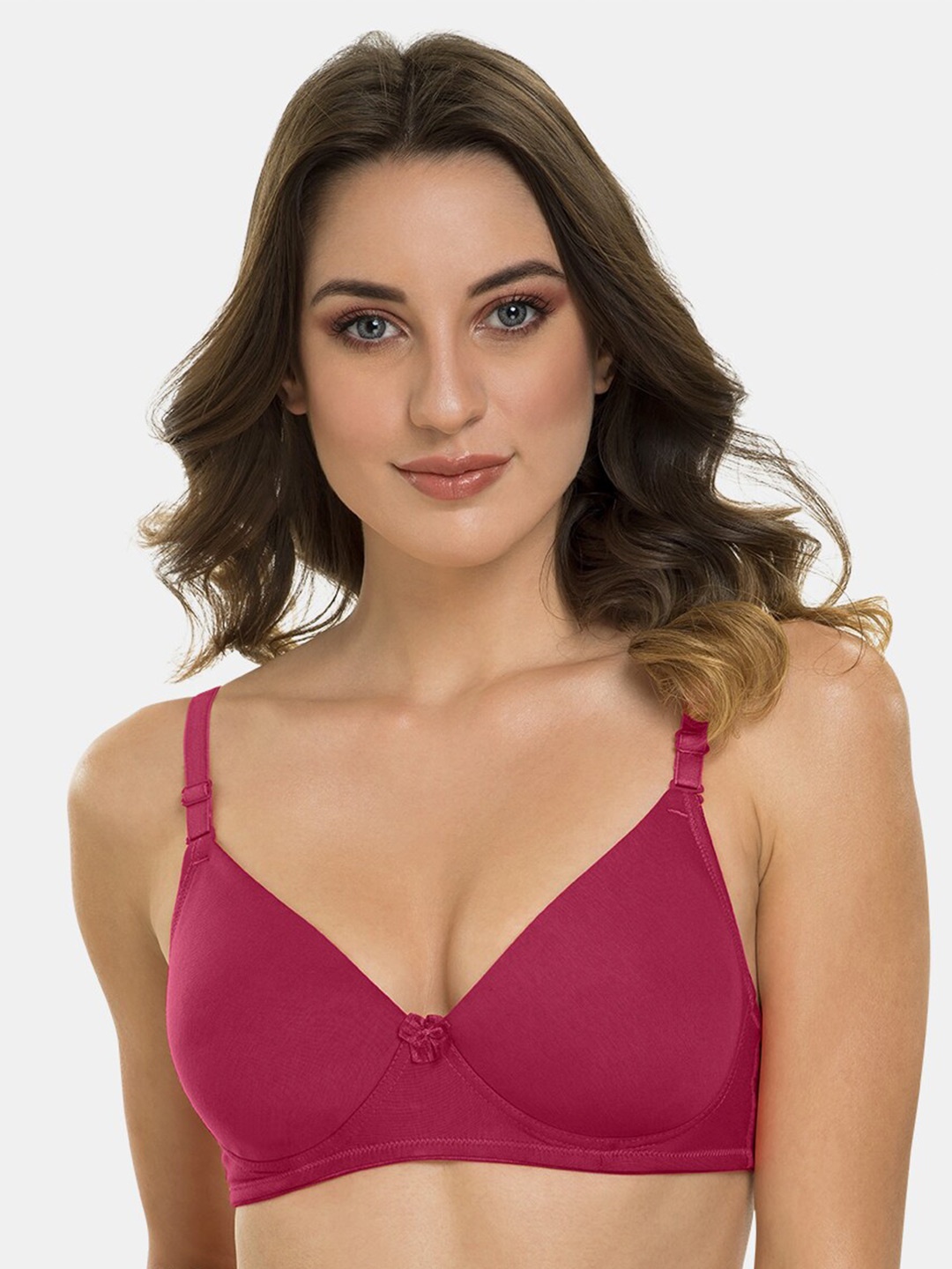 

Tweens Full Coverage Lightly Padded Bra With All Day Comfort, Maroon