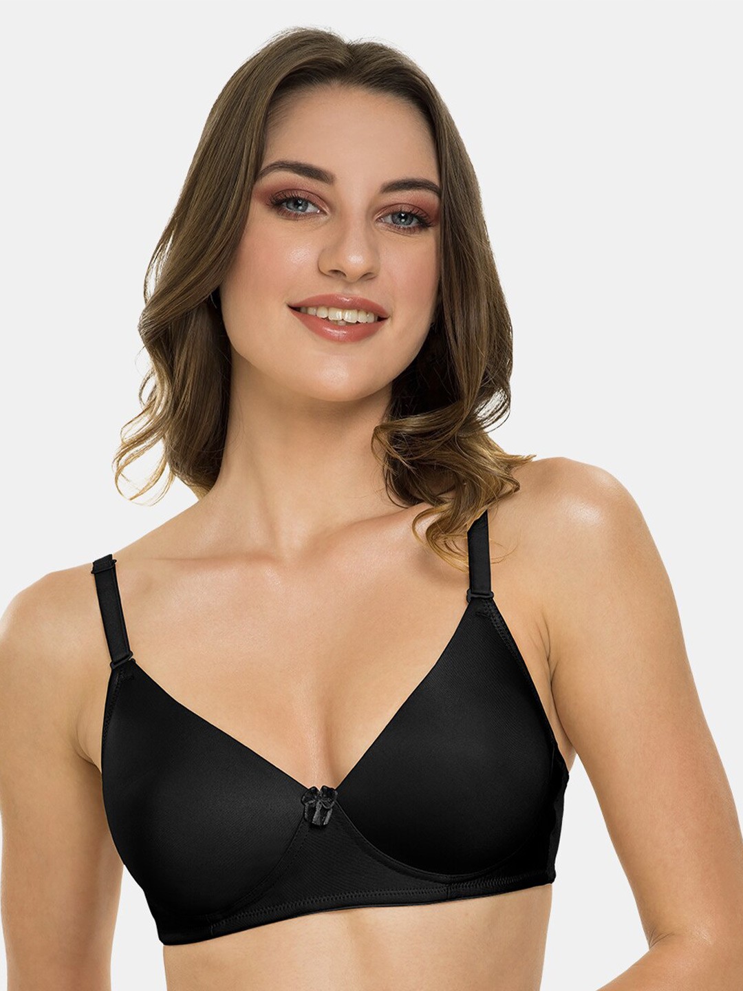 

Tweens Full Coverage Lightly Padded Bra With All Day Comfort, Black