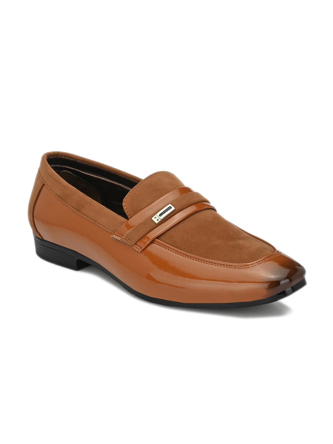 

HERE&NOW Men Tan Brown Formal Penny Loafers
