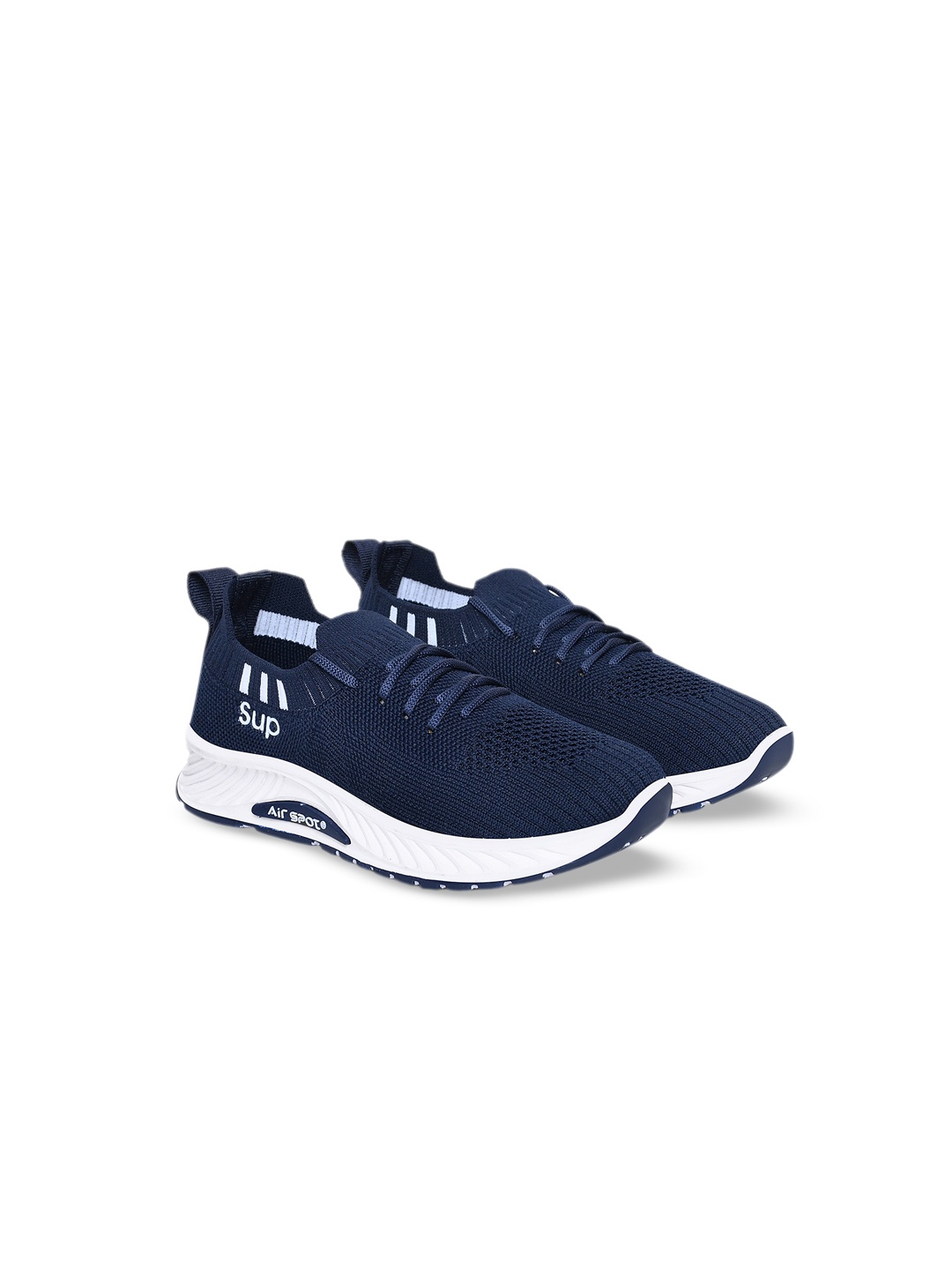 

Airspot Kids Textured Lightweight Sneakers, Navy blue