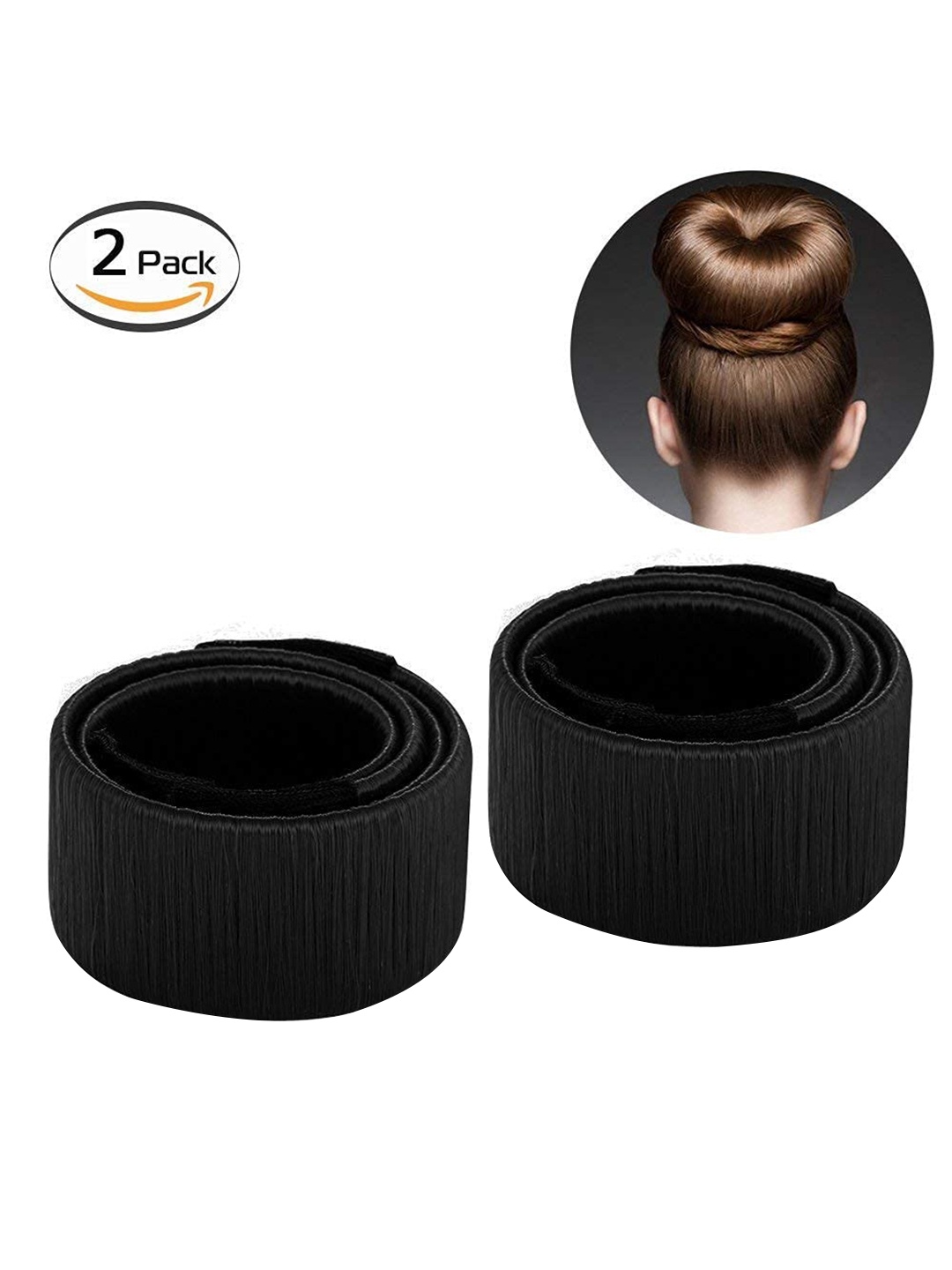 

CHANDERKASH Set of 2 Donut Bun Makers, Black