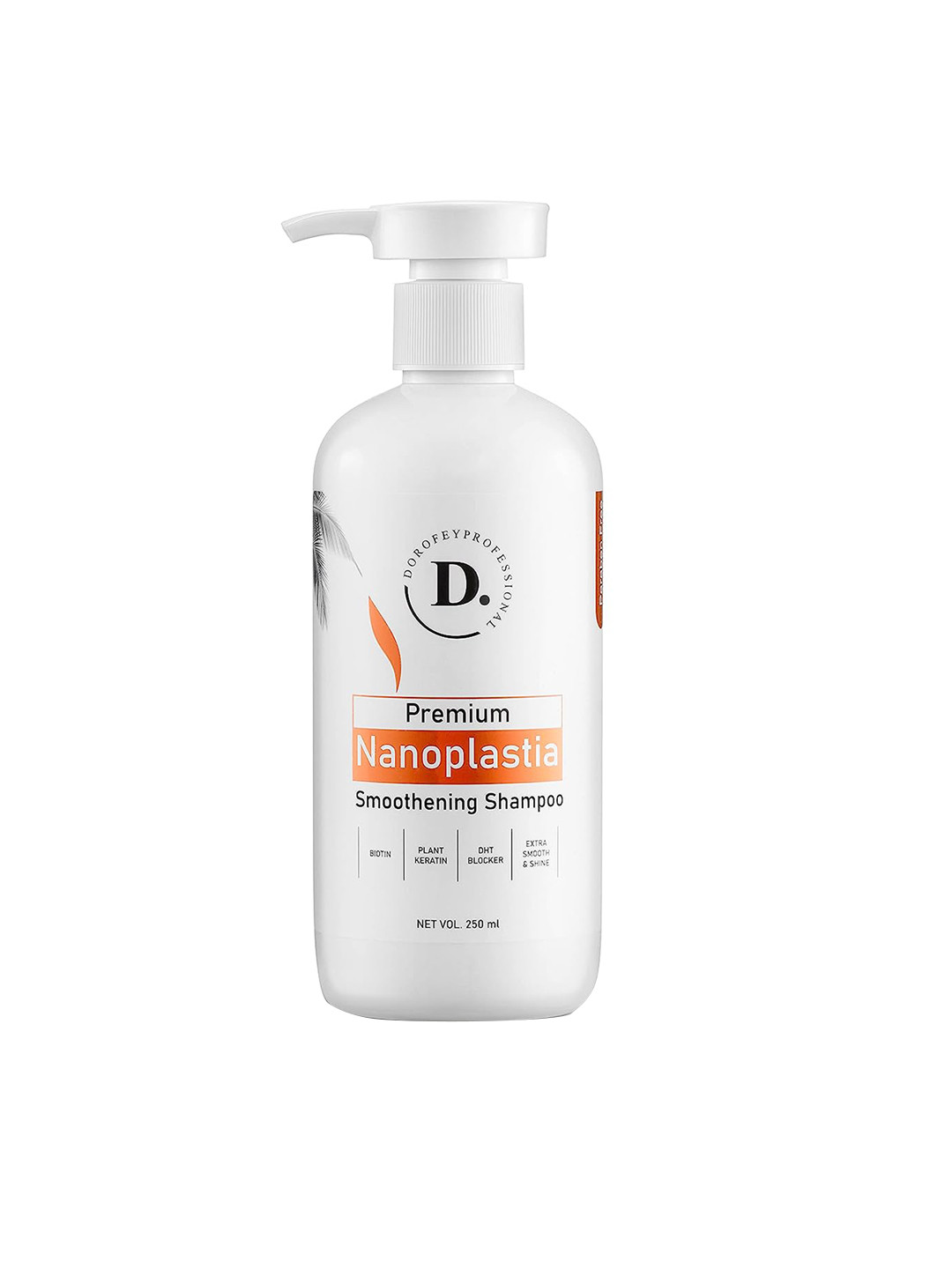 

DOROFEY PROFESSIONAL Nanoplastia Smoothening Shampoo with Biotin & Plant Keratin - 250ml, White