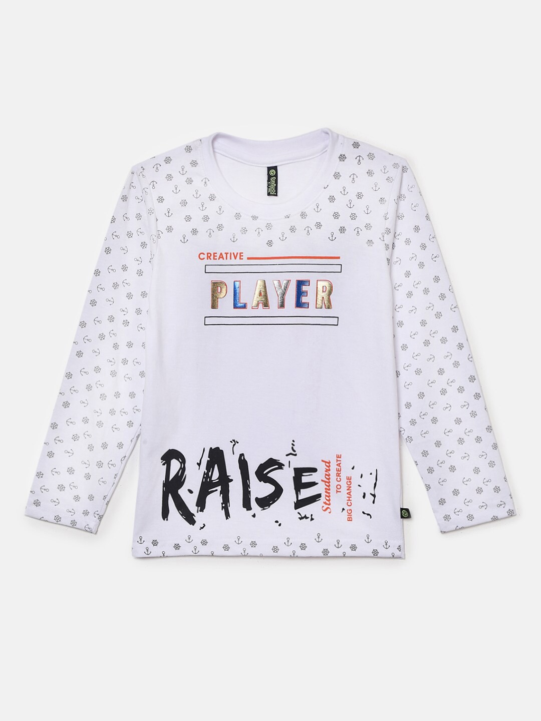

V-Mart Boys Conversational Printed T-shirt, White