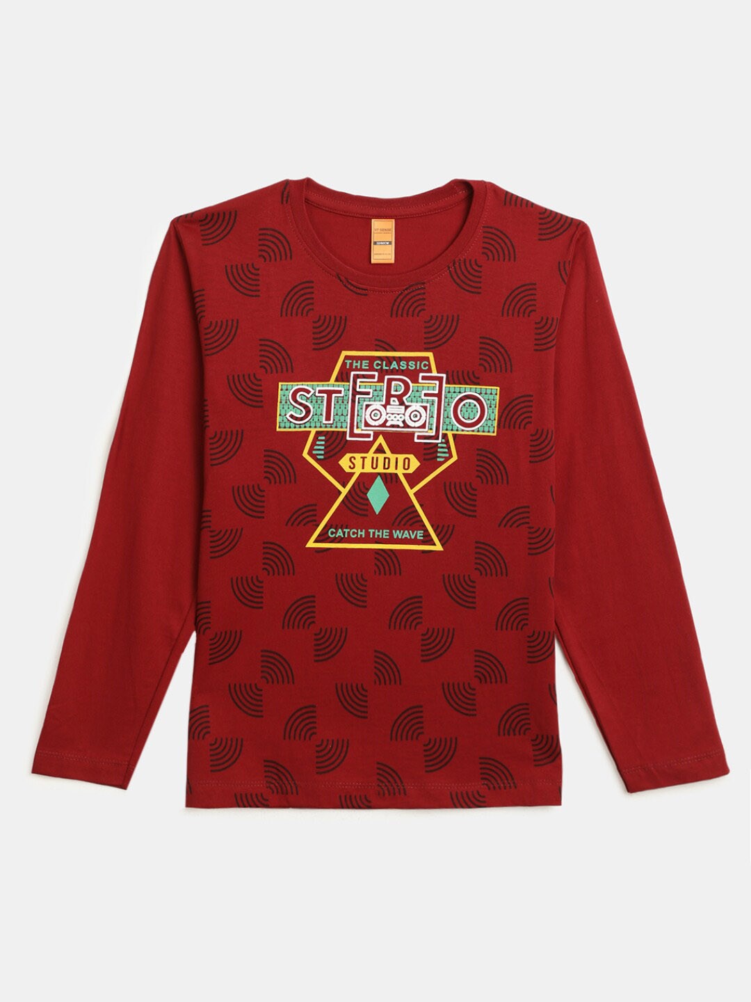 

V-Mart Boys Typography Printed Cotton T-shirt, Maroon