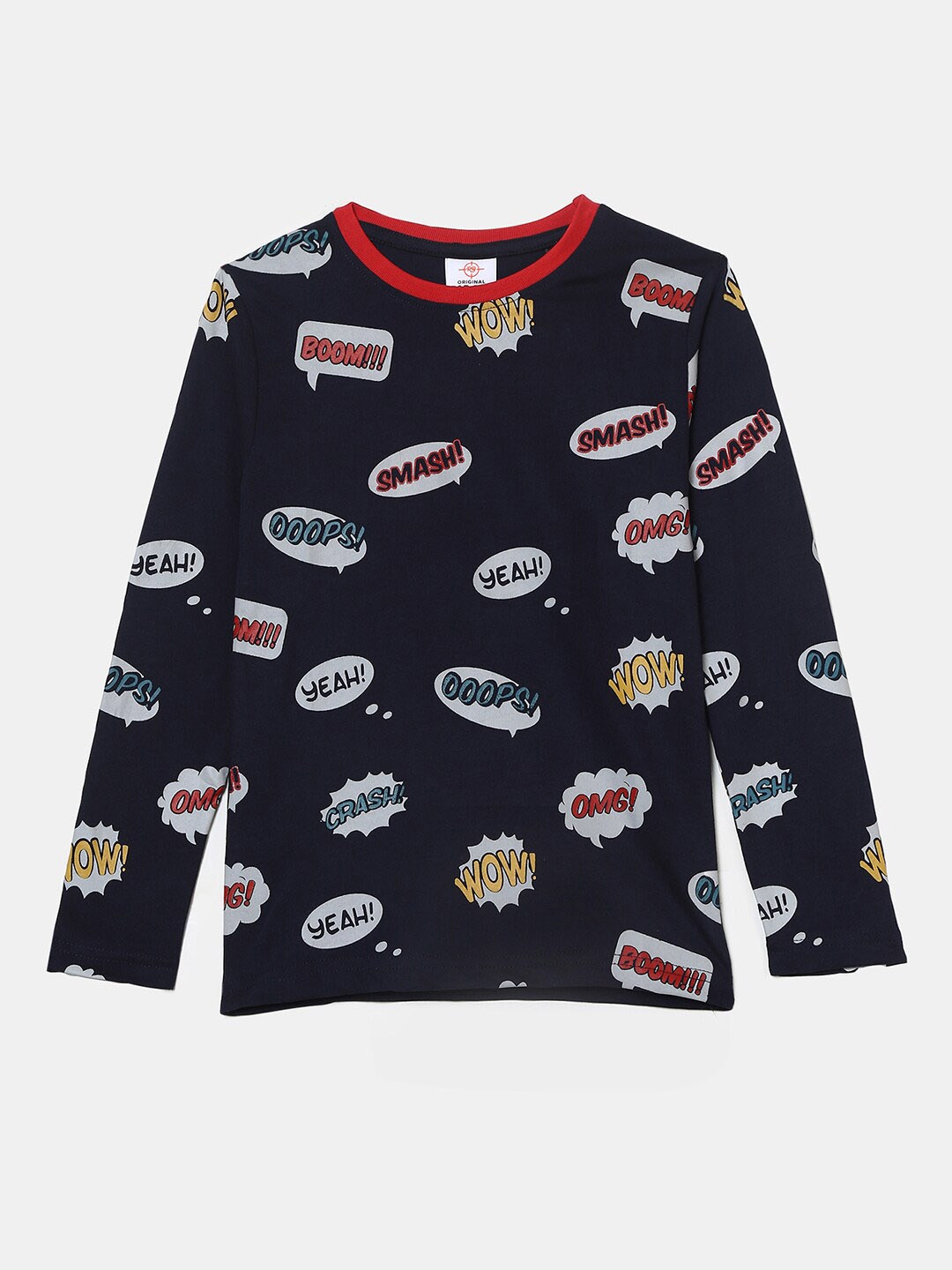 

V-Mart Boys Typography Printed Cotton T-shirt, Blue