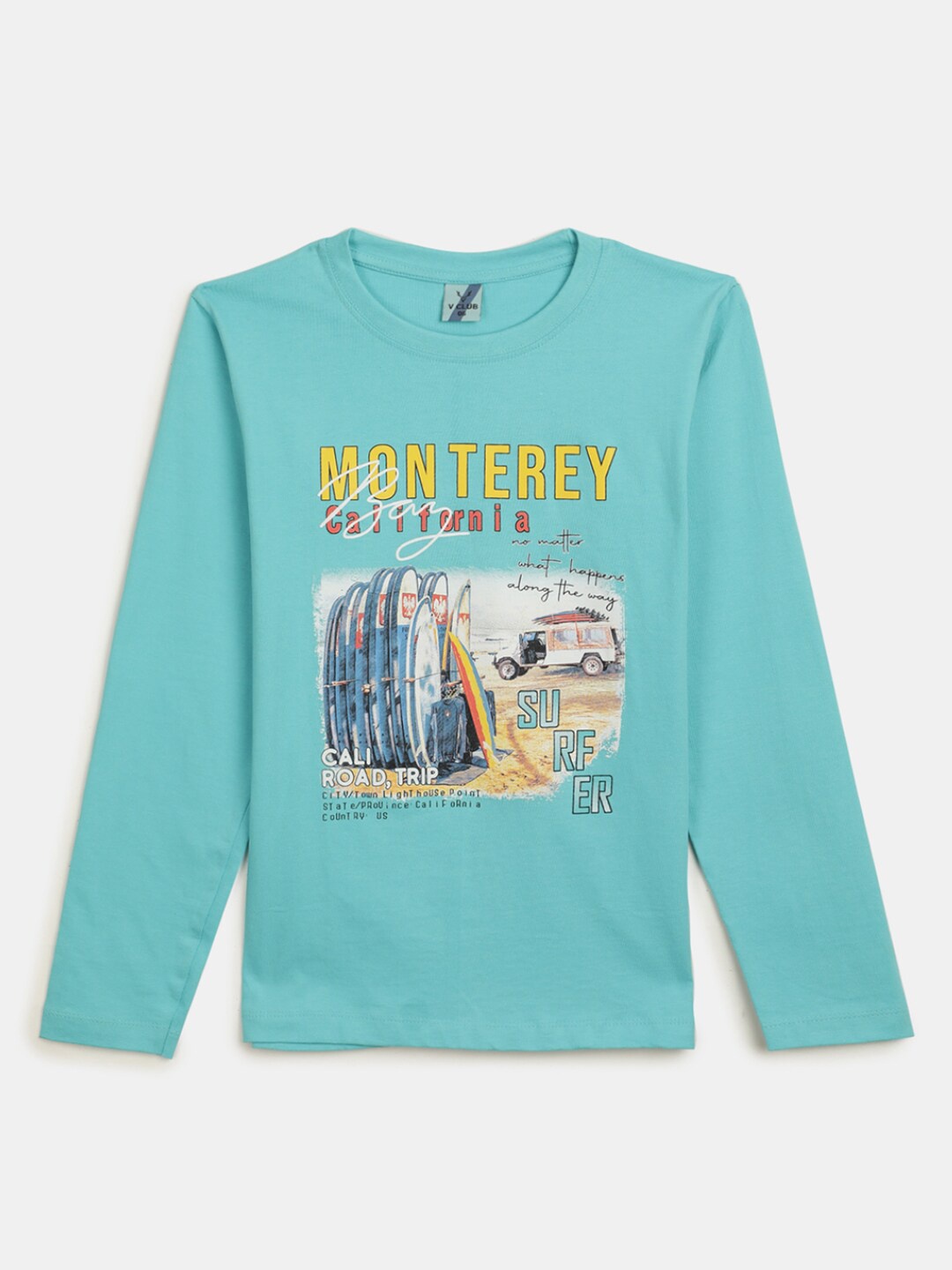 

V-Mart Boys Graphic Printed Knitted T-shirt, Blue