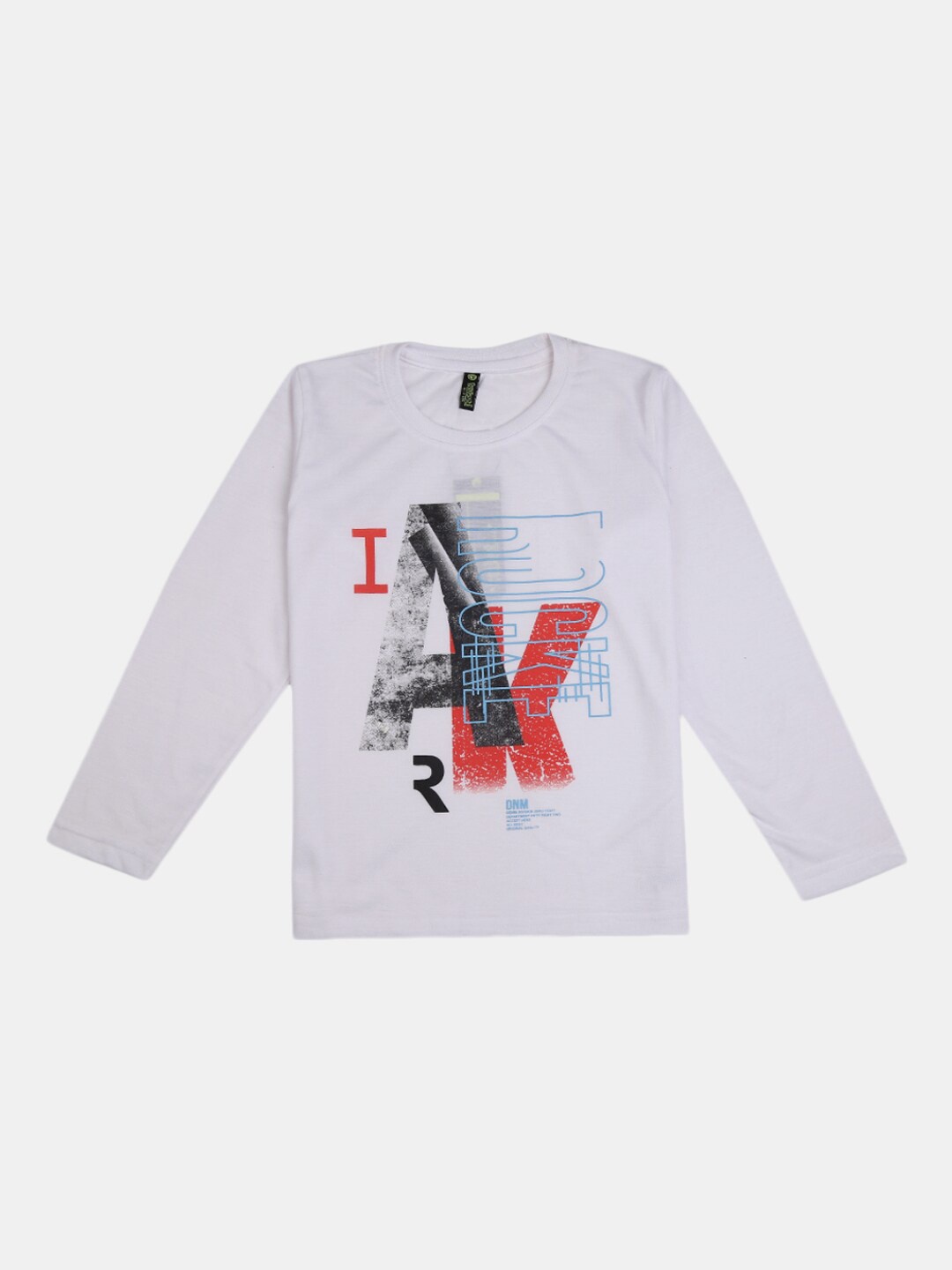 

V-Mart Boys Typography Printed Cotton T-Shirt, White