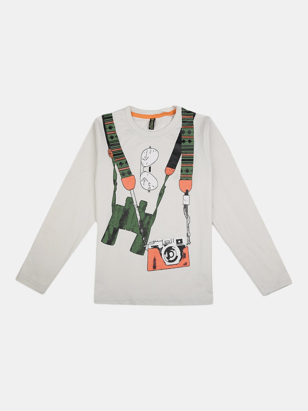 

V-Mart Boys Conversational Printed Cotton T-shirt, Grey