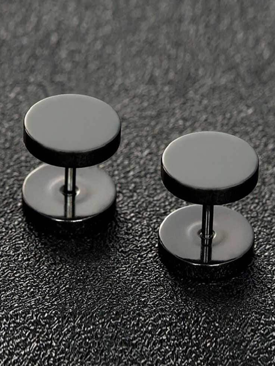 

MEENAZ Men Set Of 4 Silver-Plated Contemporary Studs Earrings
