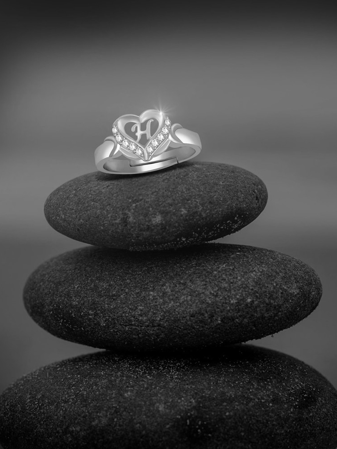 

MEENAZ Silver-Plated Adjustable Finger Ring