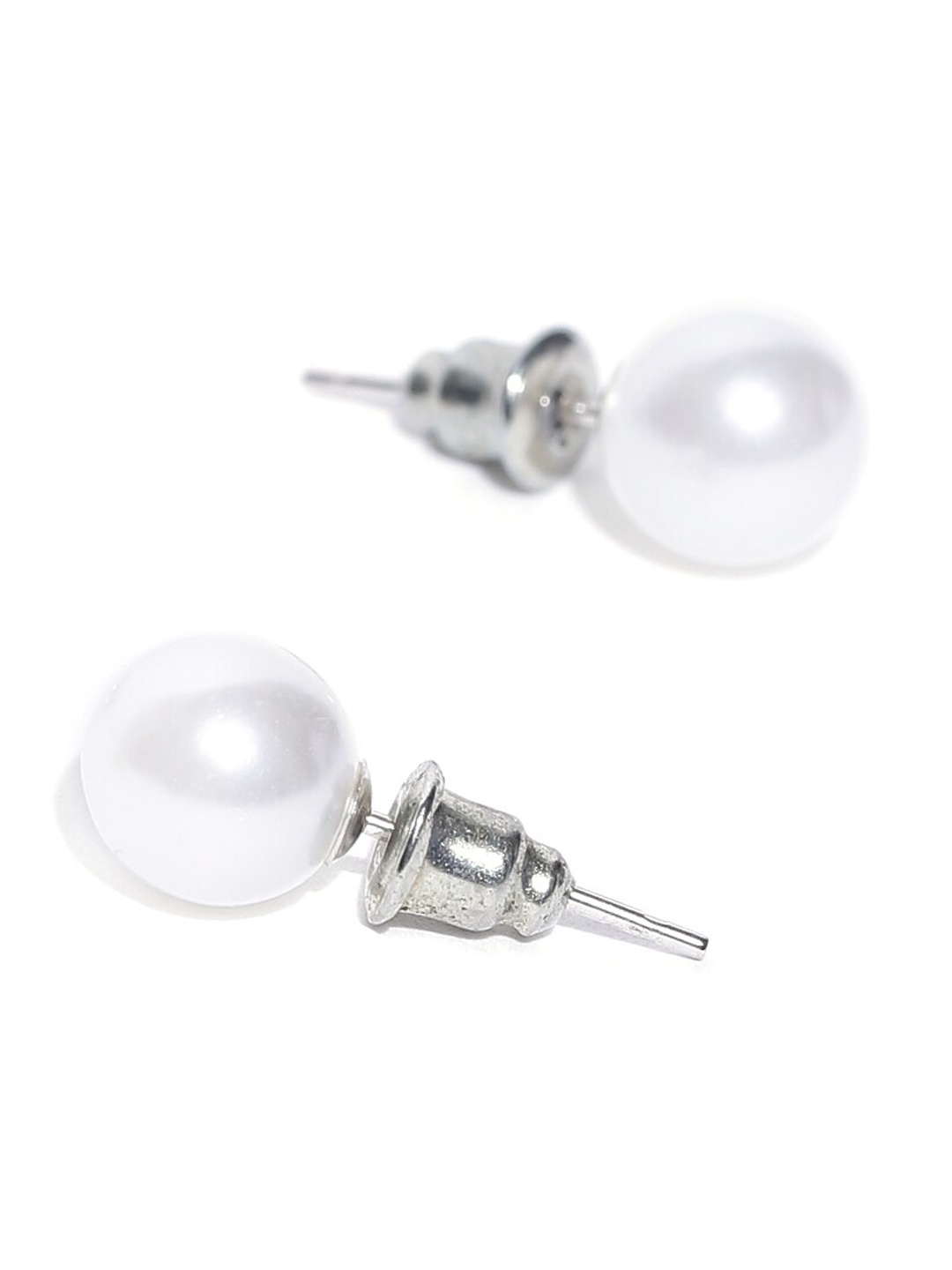 

OOMPH Contemporary Studs Earrings, White