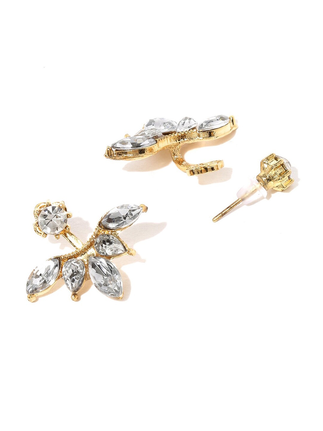 

OOMPH Floral Ear Cuff Earrings, Gold