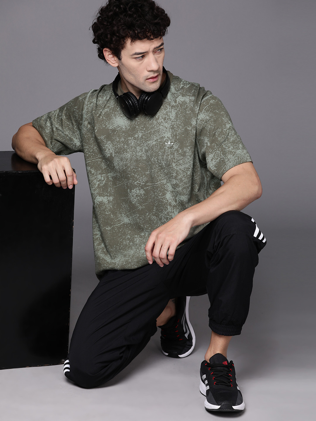 

ADIDAS Originals ADV GRAPHIC Cotton T-shirt, Olive