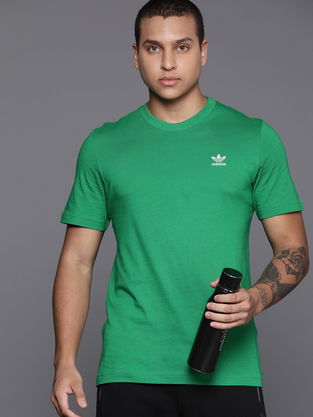 

ADIDAS Originals Trefoil Essentials Pure Cotton T-shirt, Green