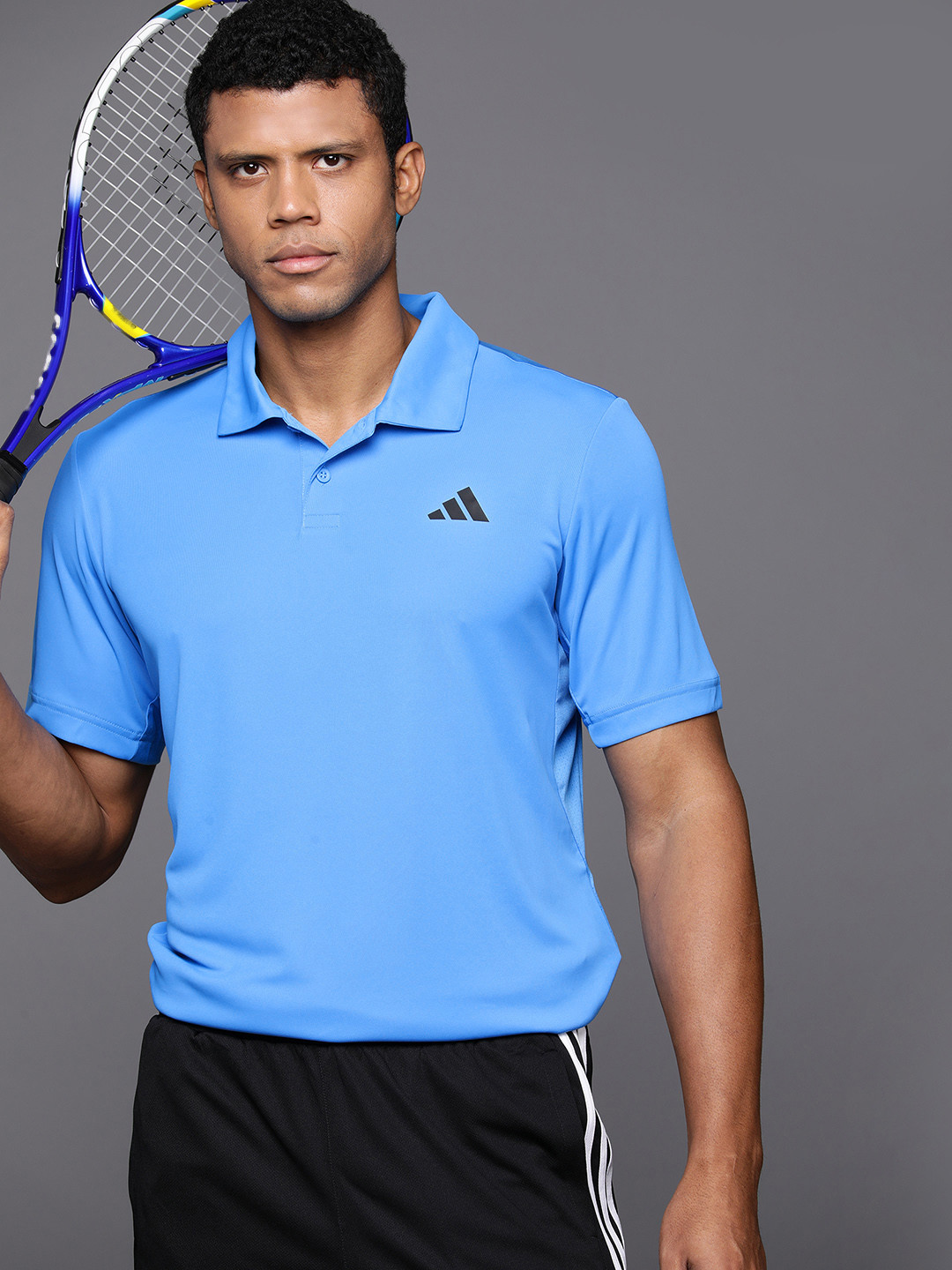 

ADIDAS AEROREADY Polo Collar Sports T-shirt, Blue