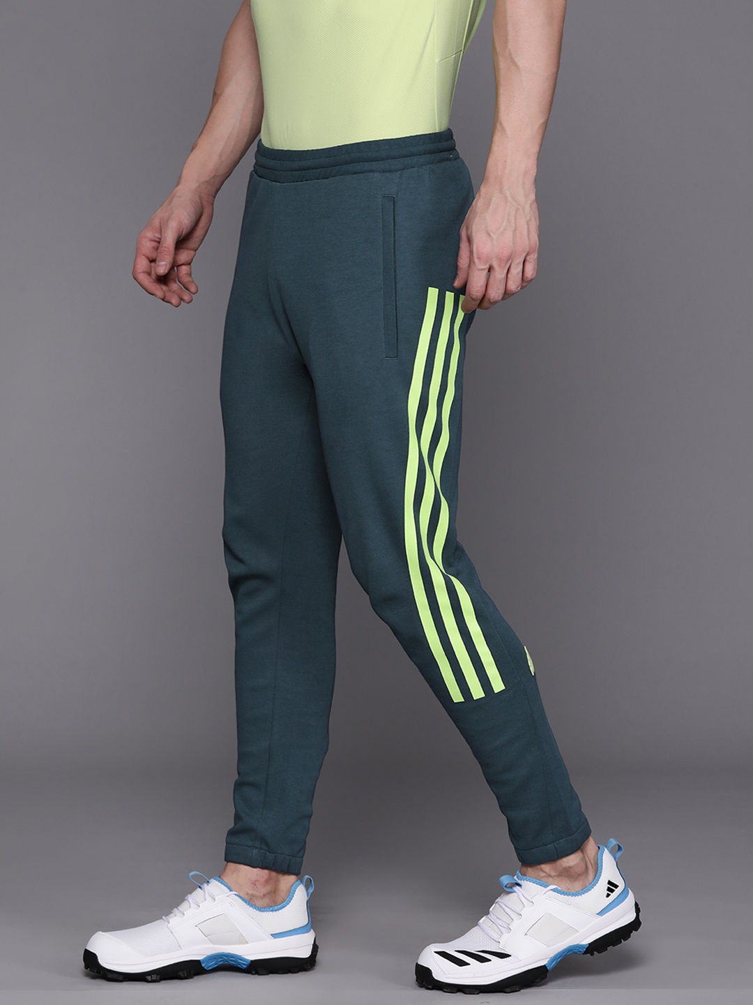 

ADIDAS Men Future Icons 3-Stripes Track Joggers, Teal