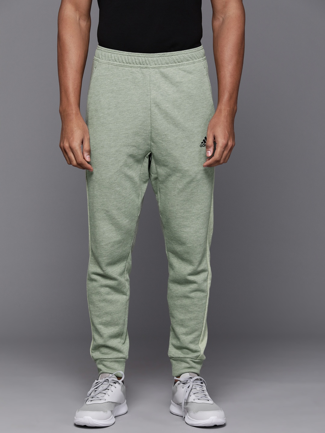 

ADIDAS Men MEL Solid Joggers, Green