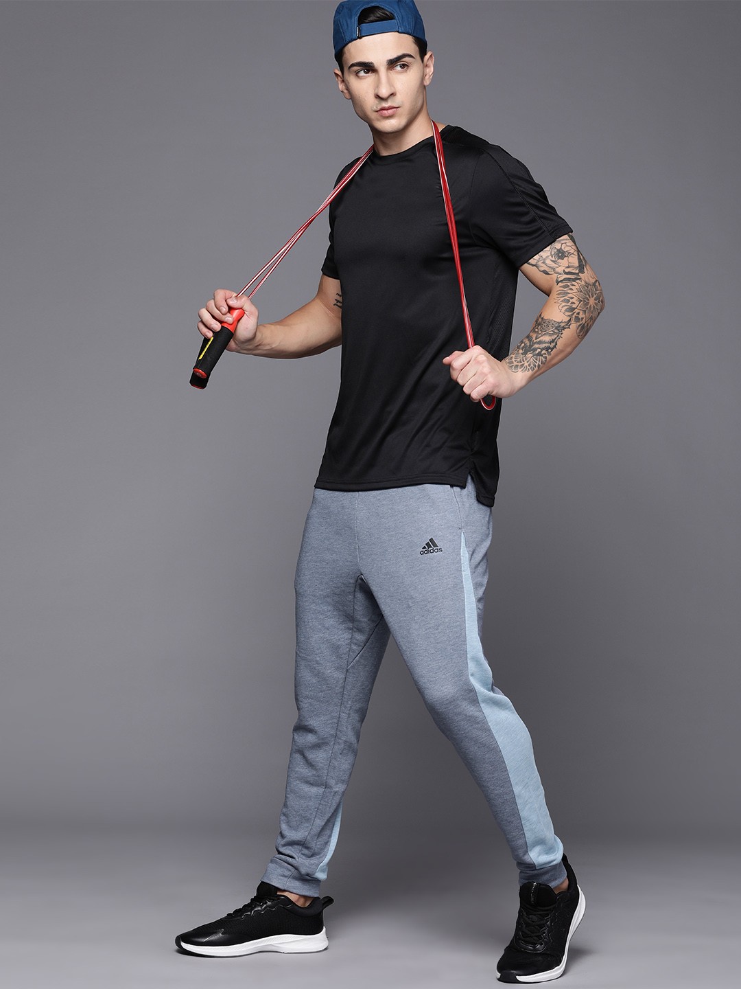 

ADIDAS Men Melange Joggers, Blue
