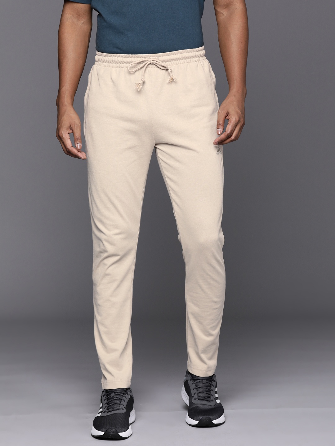 

ADIDAS Men Regular Fit Track Pants, Beige