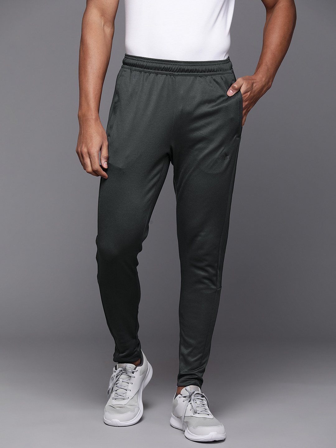 

ADIDAS Men Tiro REF Tapered Fit Track Pants, Charcoal