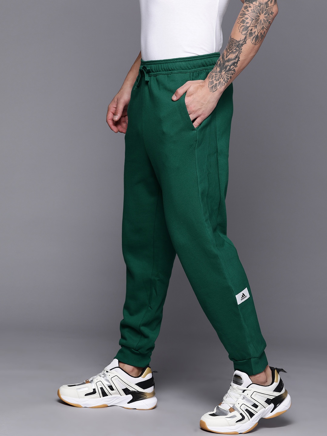 

ADIDAS Men Lounge French Terry Joggers, Green