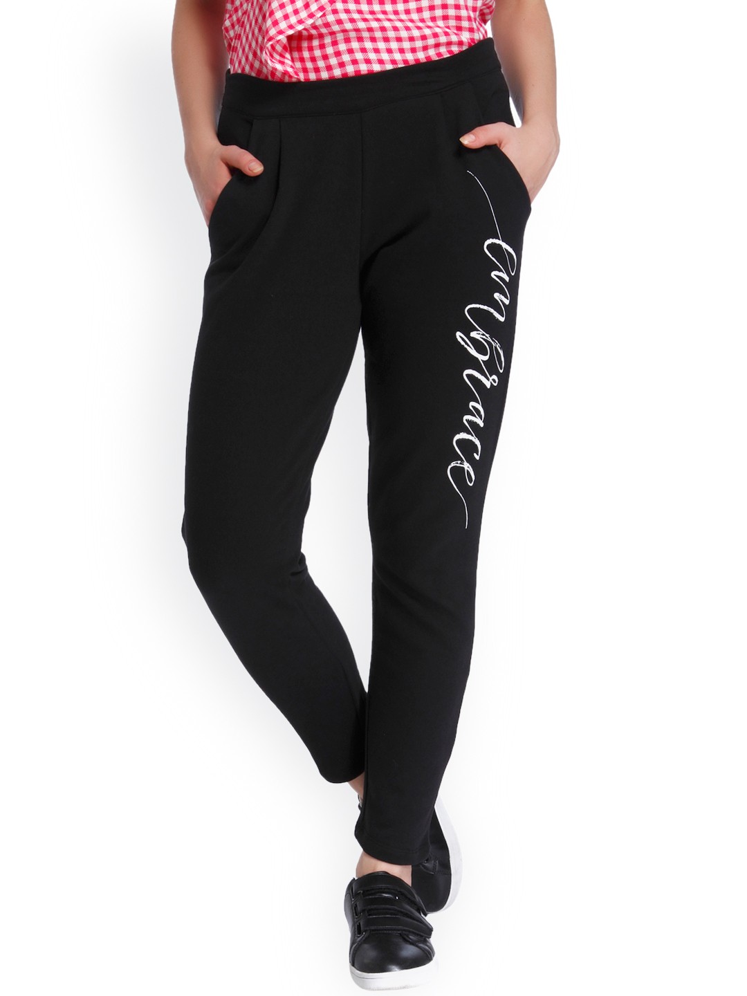 

ONLY Women Black Regular Trousers