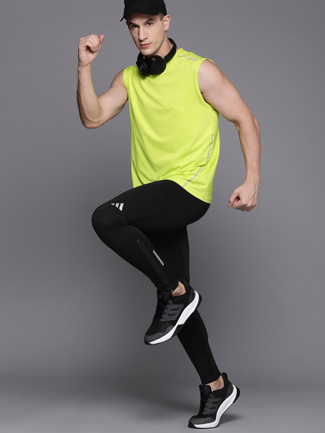 

ADIDAS Men Ultimate Running Conquer The Elements Aeroready Warming Tights, Black