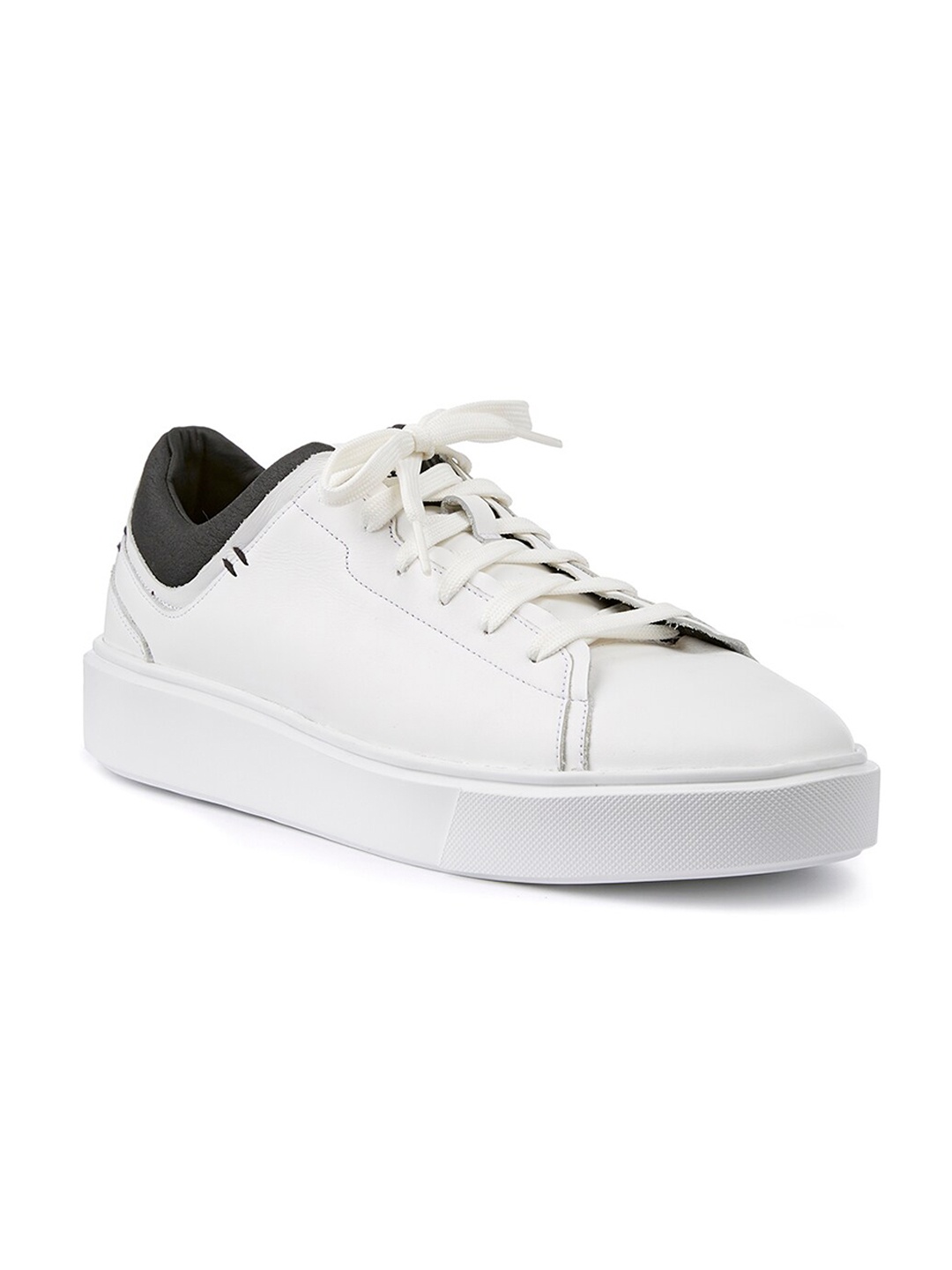 

FREESOUL Unisex Leather Lace-Up Sneakers, White