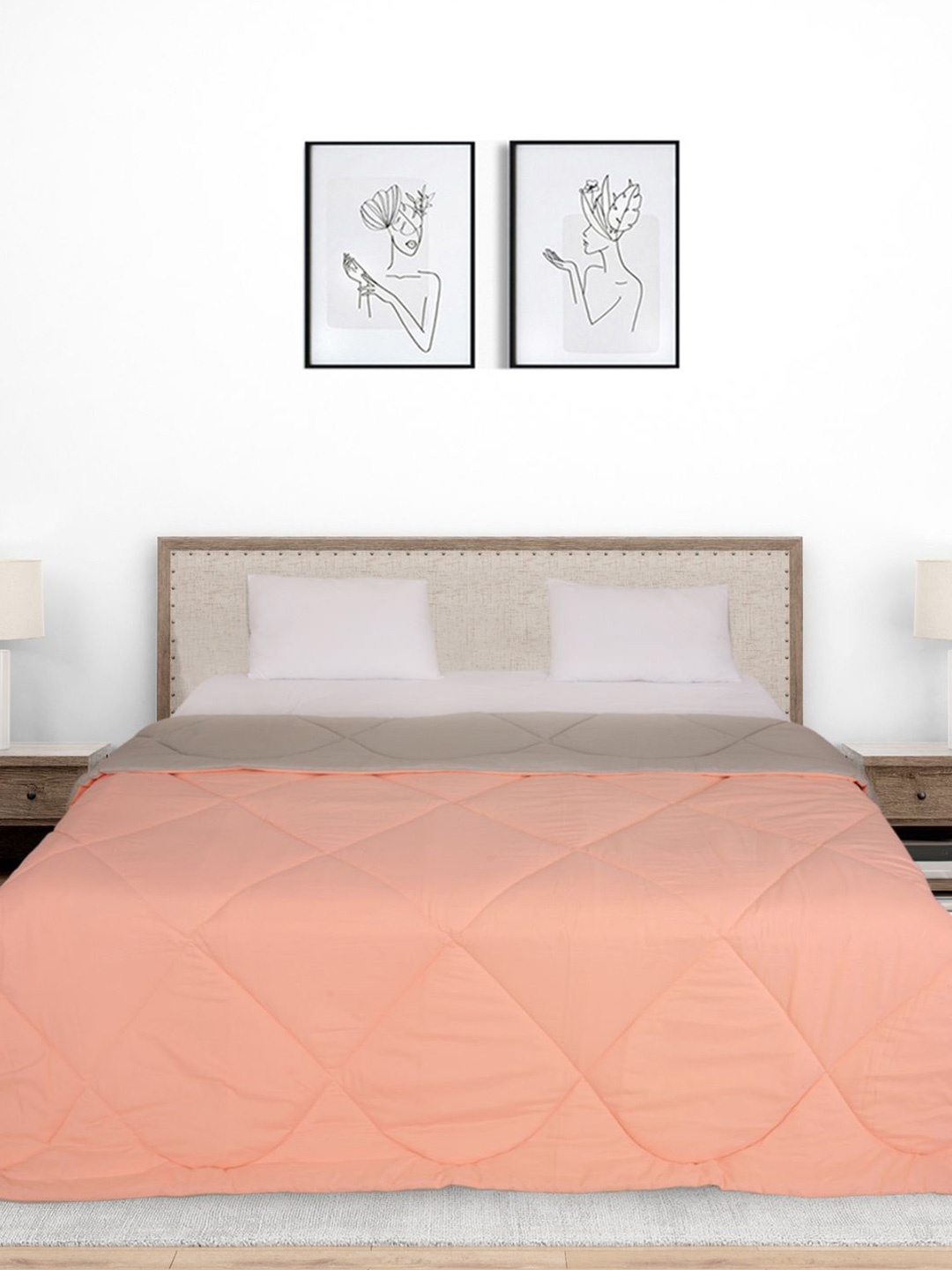 

Black gold Coral AC Room 210 GSM Reversible Cotton Double Bed Comforter