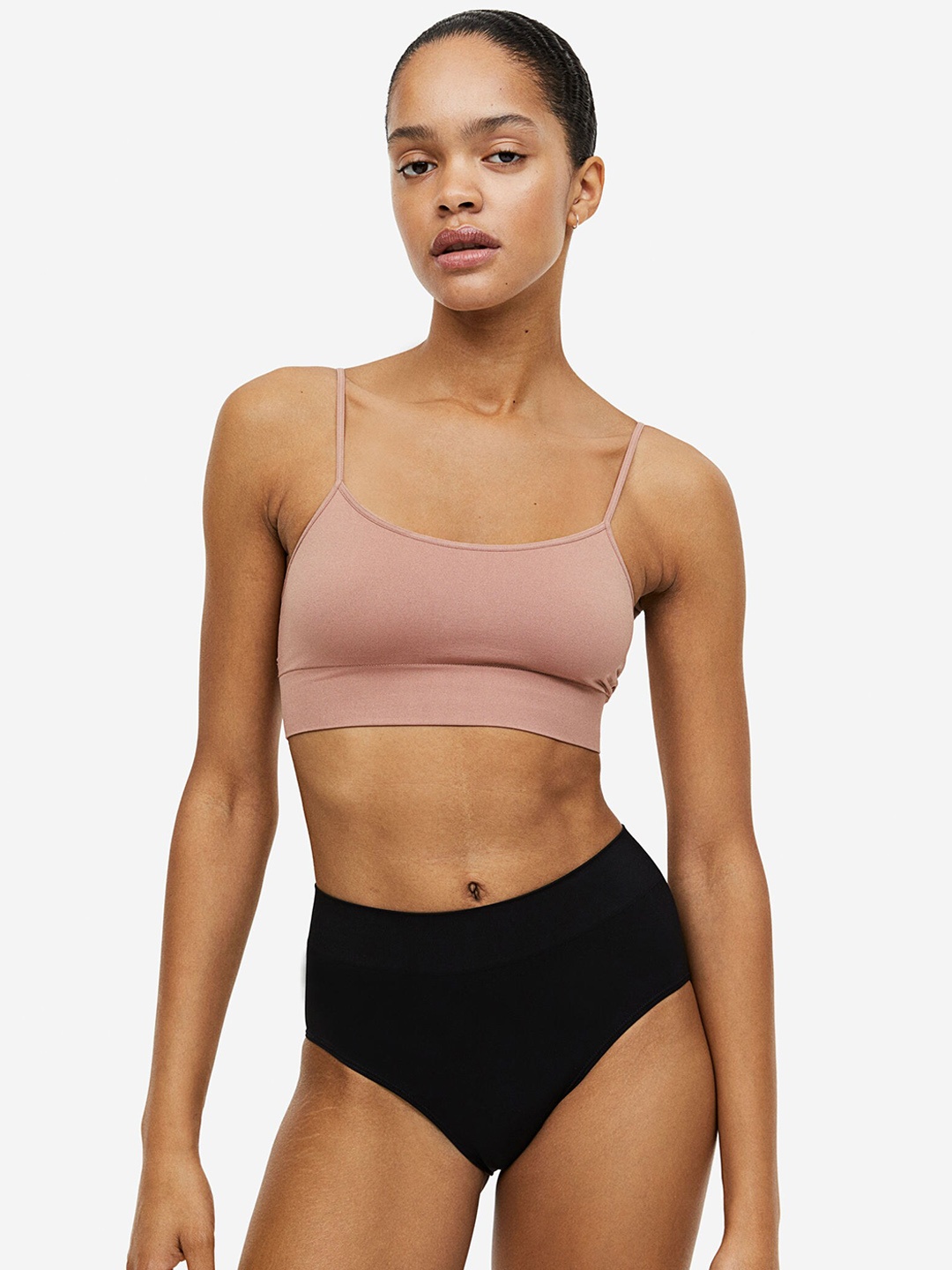

H&M 2-Pack Seamless Bikini Briefs, Black