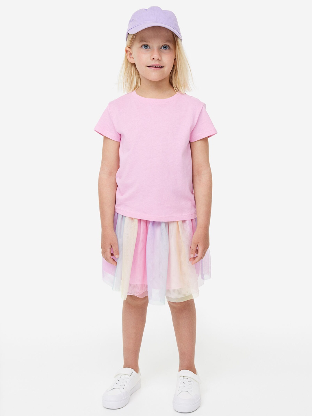 

H&M Girls Glittery Tulle Skirt, Pink