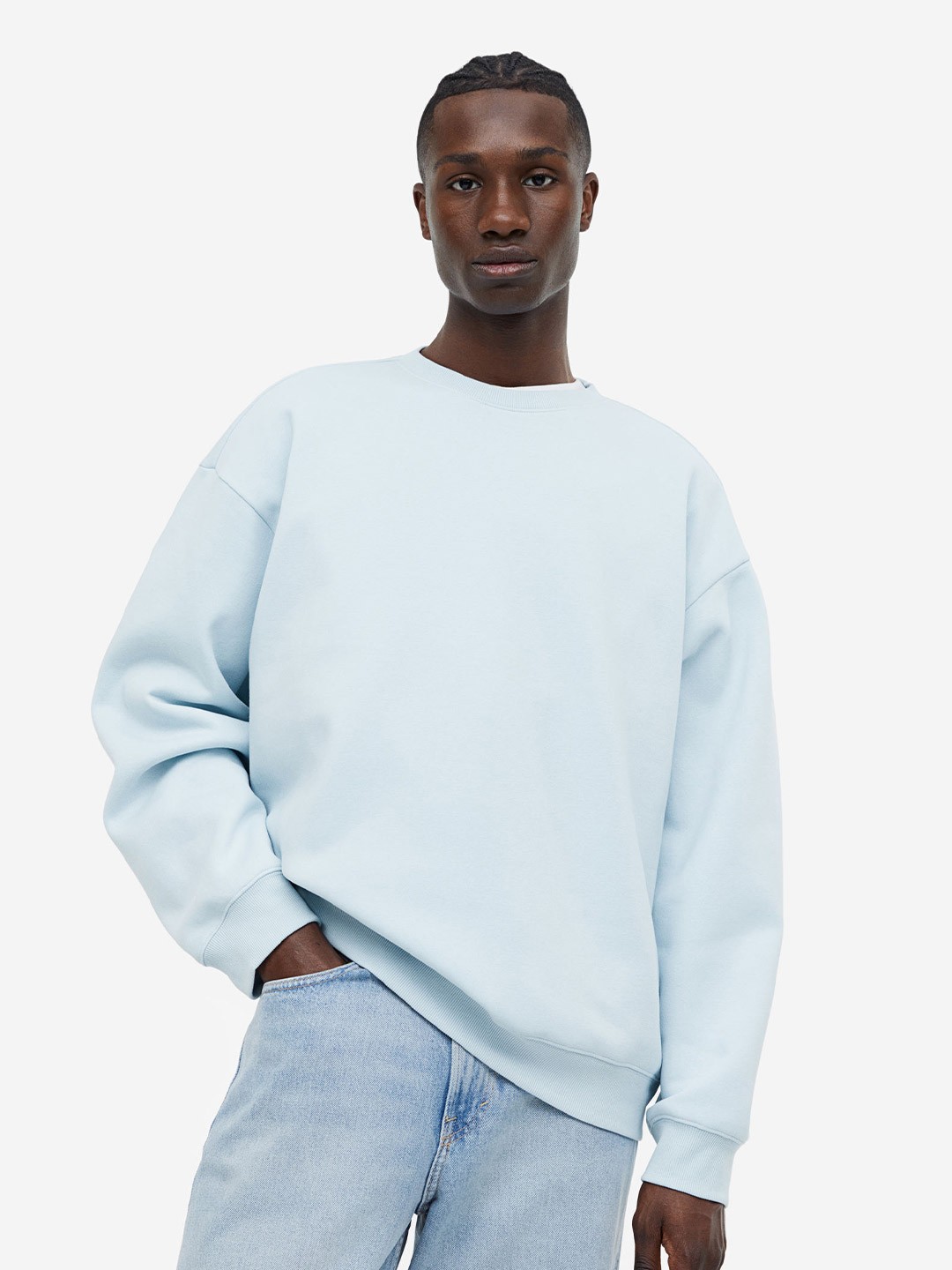 

H&M Relaxed Fit Sweatshirt, Blue