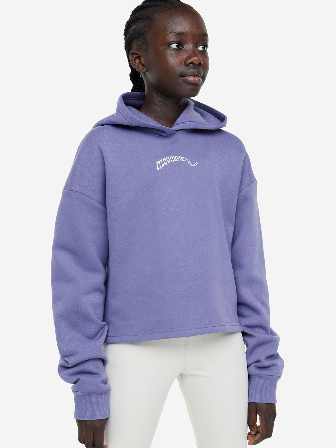 

H&M Girls DryMove Sports Hoodie, Purple
