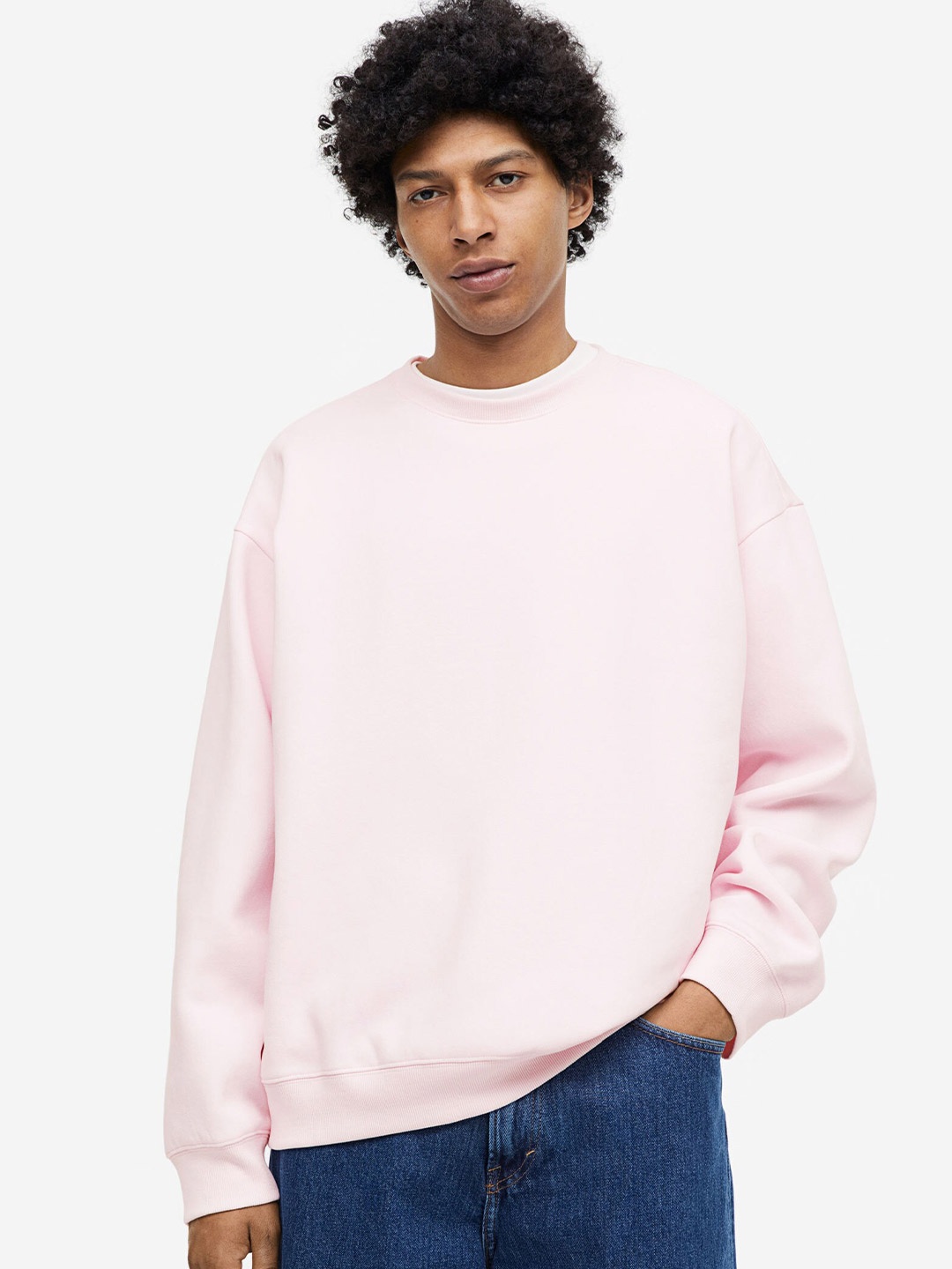 

H&M Relaxed Fit Sweatshirt, Pink