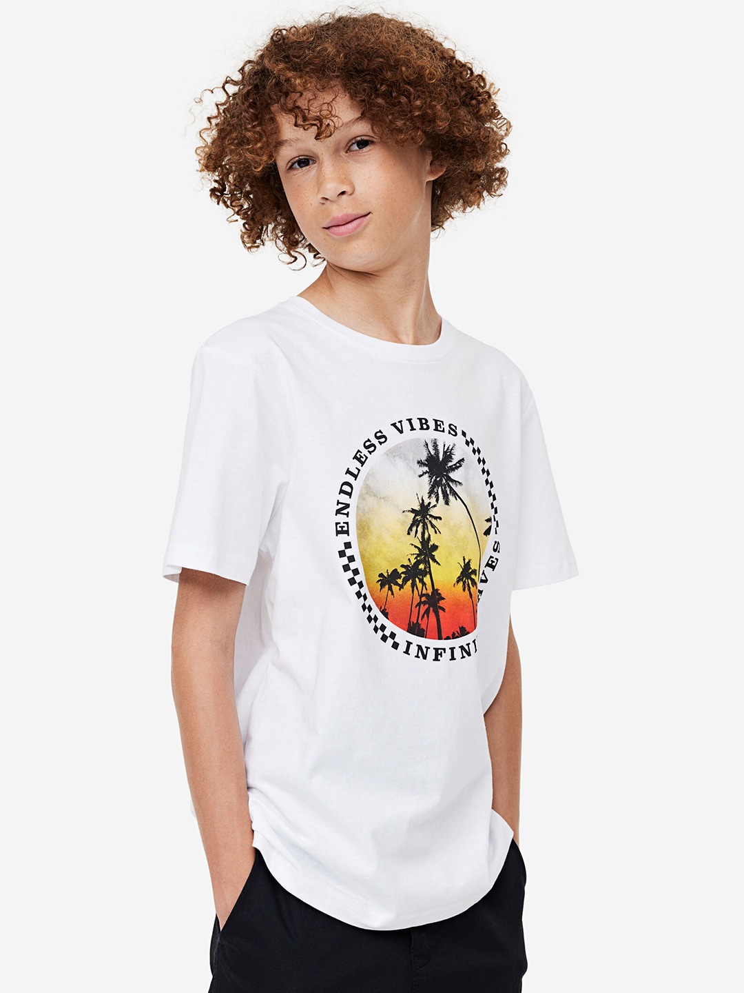 

H&M Boys 3-Pack Cotton T-shirts, Beige