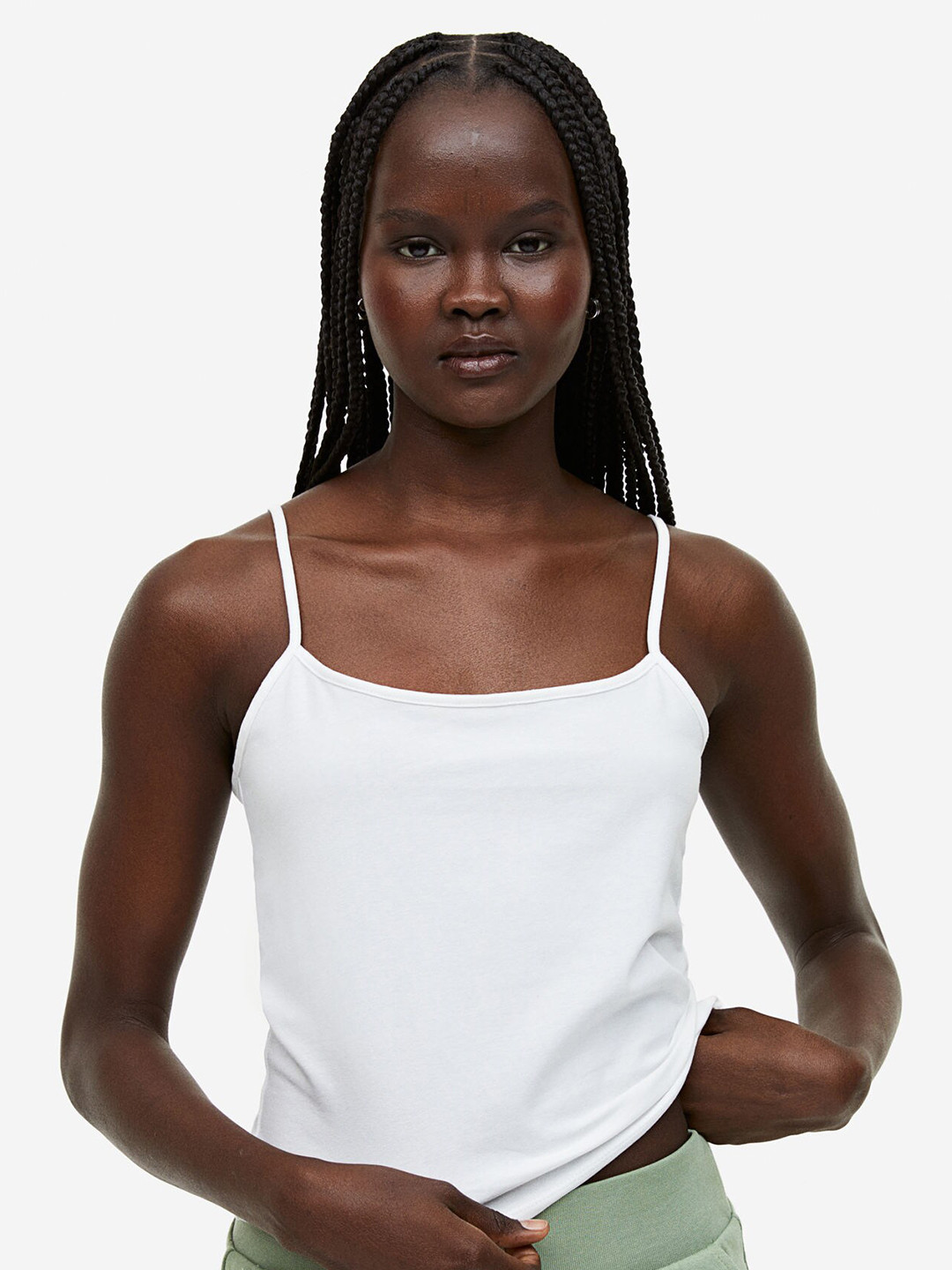 

H&M 2-Pack Strappy Tops, Grey