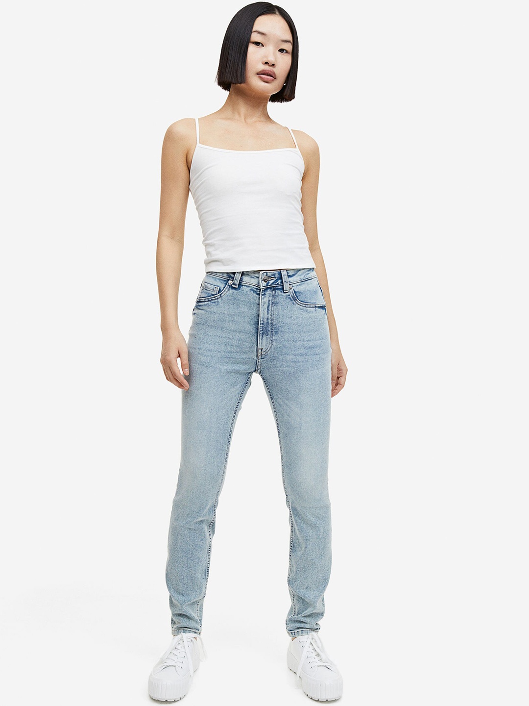 

H&M Women Skinny High Jeans, Blue