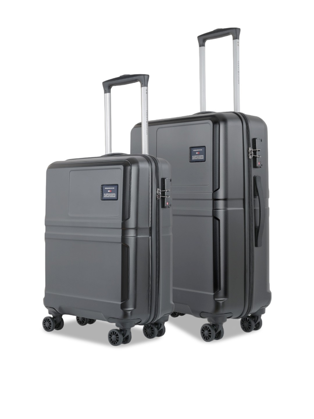 

Tommy Hilfiger Set Of 2 Hard-Sided Cabin & Medium Trolley Suitcase, Black