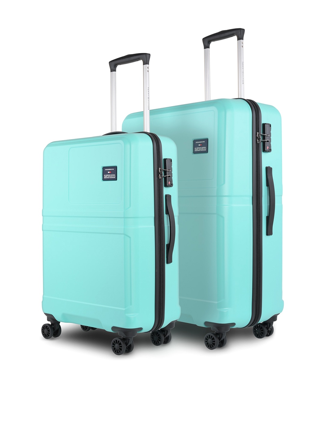 

Tommy Hilfiger Unisex Set Of 2 Textured Water Resistant Hard Sided Trolley Suitcase, Green