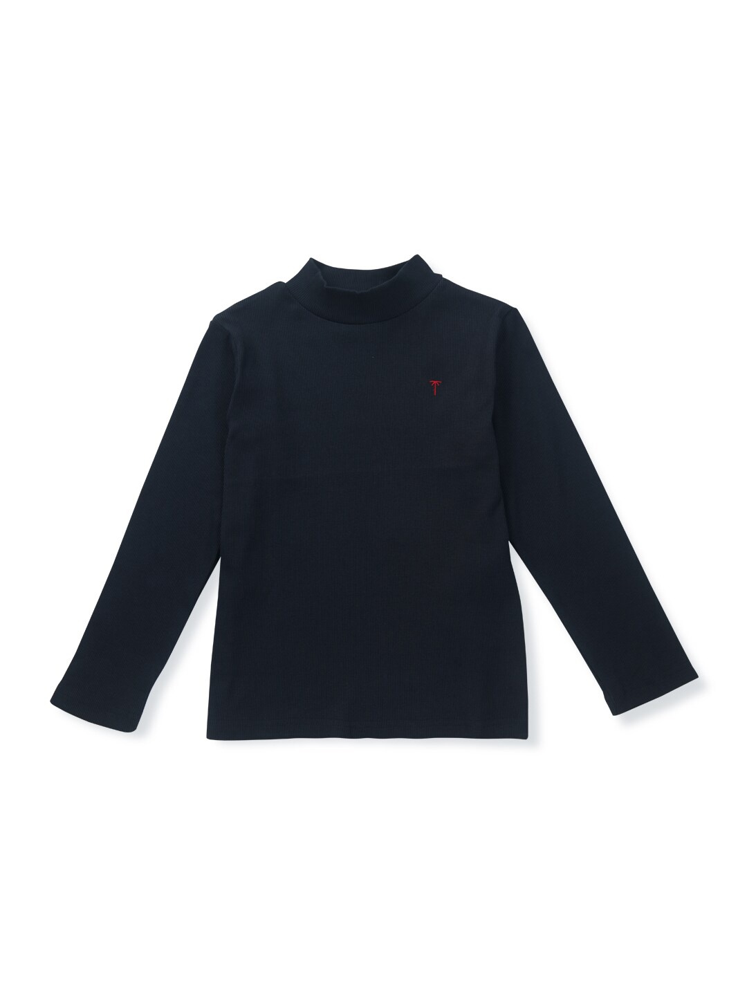 

Palm Tree Girls High Neck Cotton Top, Navy blue