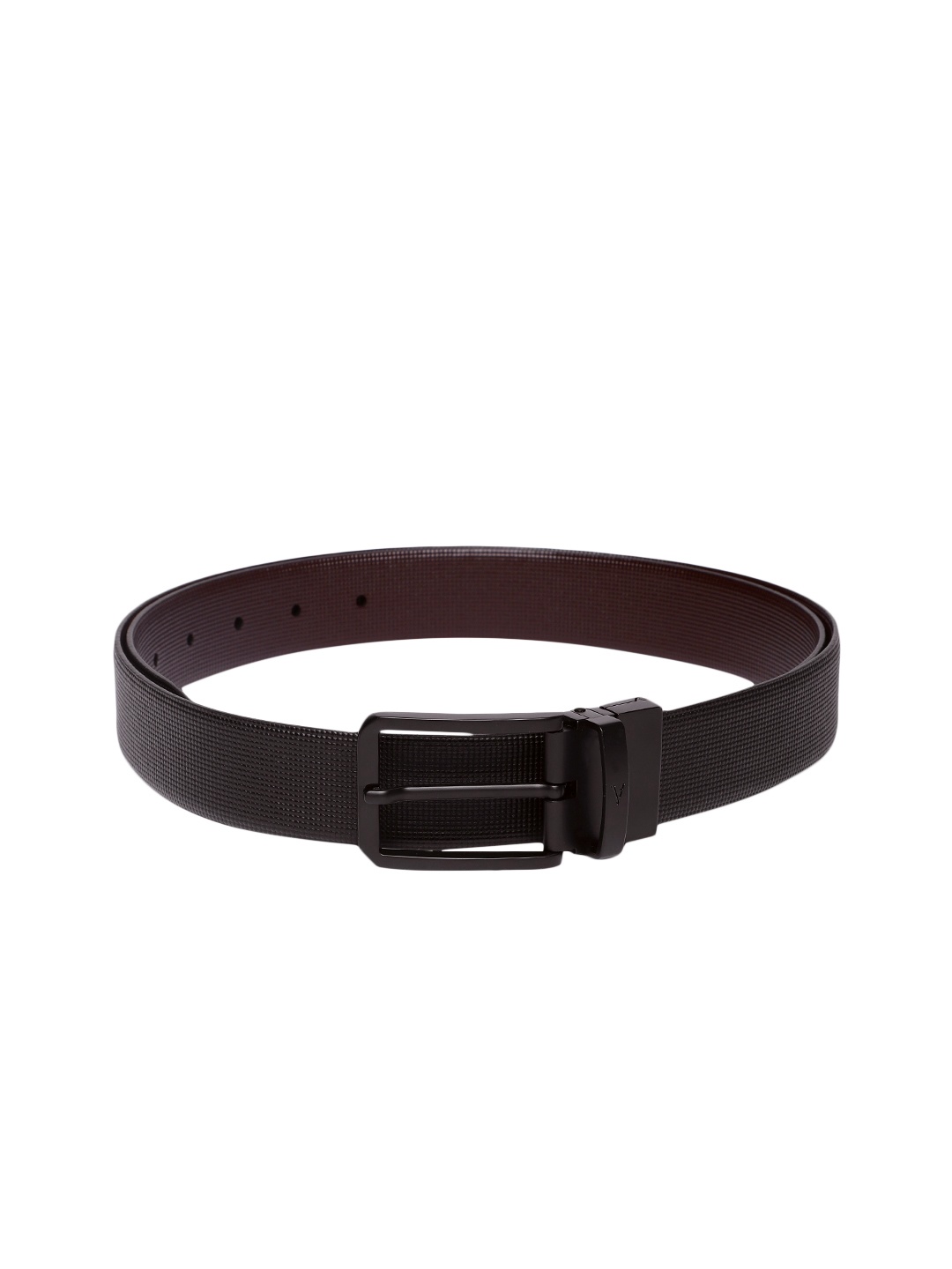 

Van Heusen Men Textured Reversible Leather Belt, Black