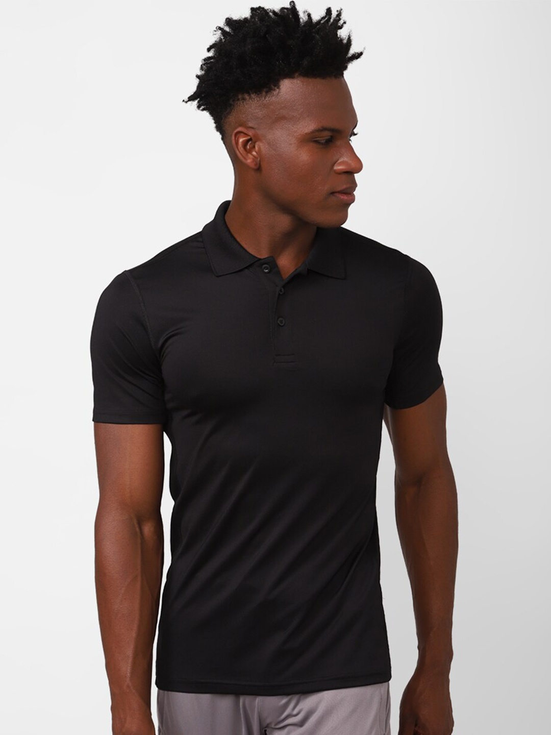 

Reebok Training Wor Recycled Polo T-Shirt, Black