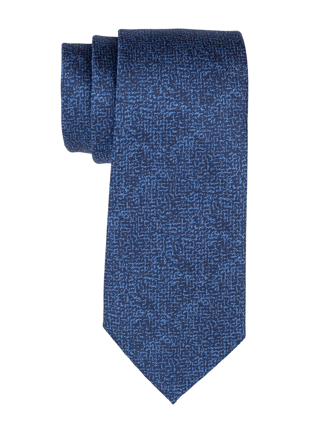 

The Tie Hub Men Woven Design Broad Tie, Blue