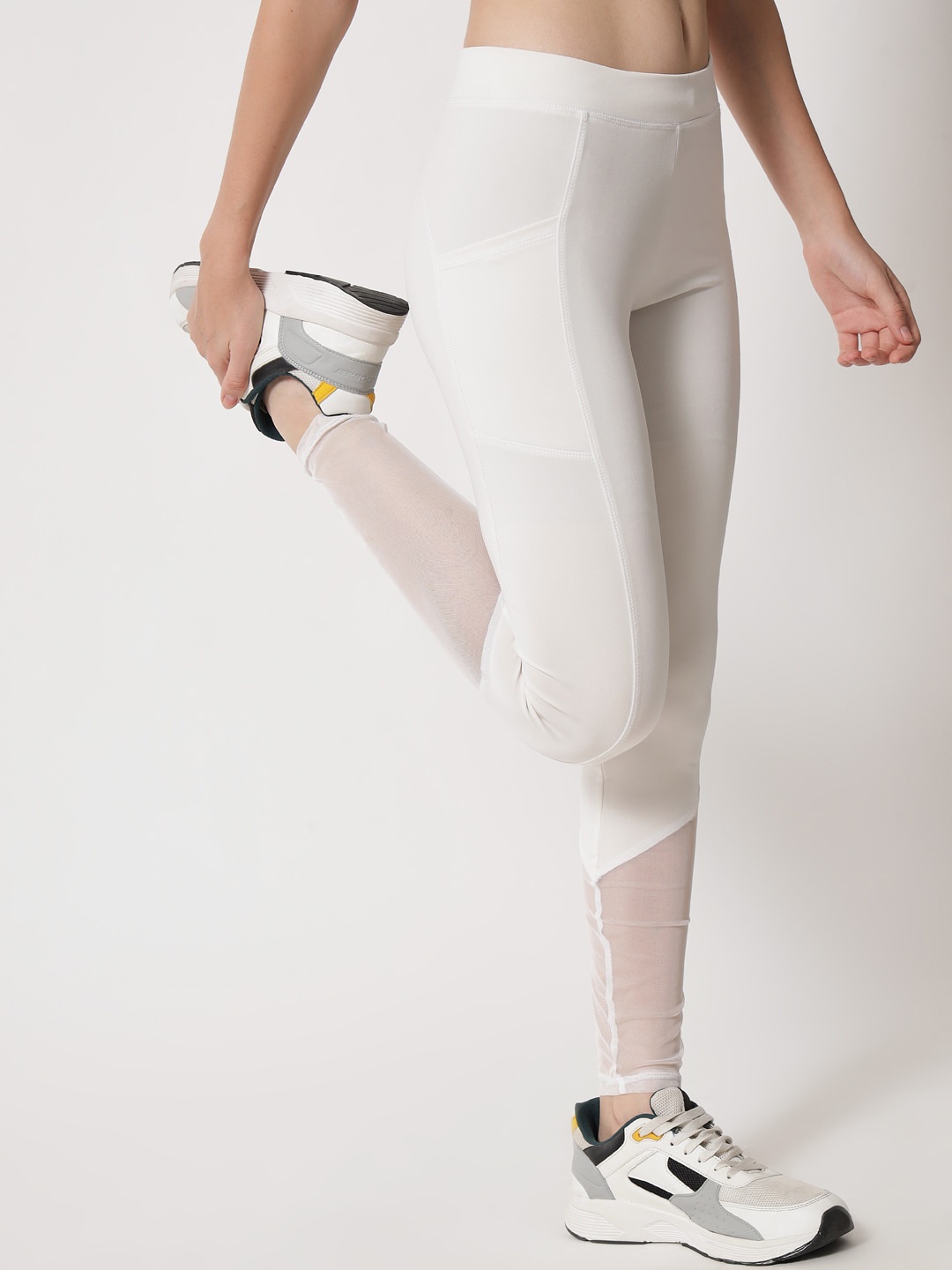 

FAIRIANO Women Dry Fit Sports Tights, White
