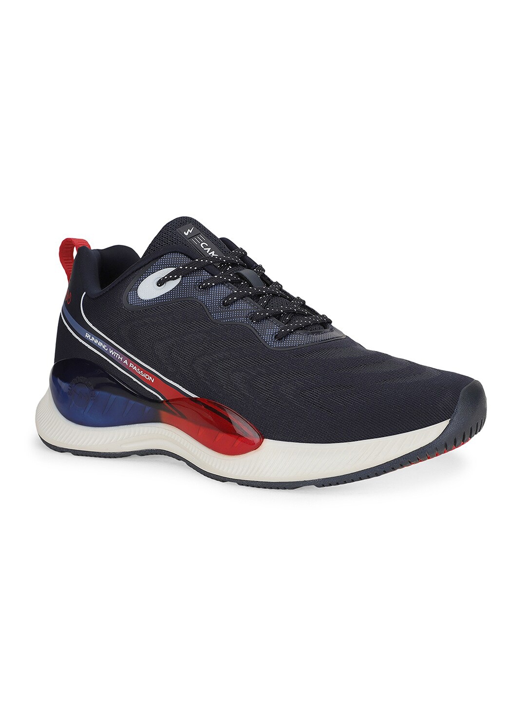 

Campus Men Mesh Running Non-Marking Shoes, Navy blue
