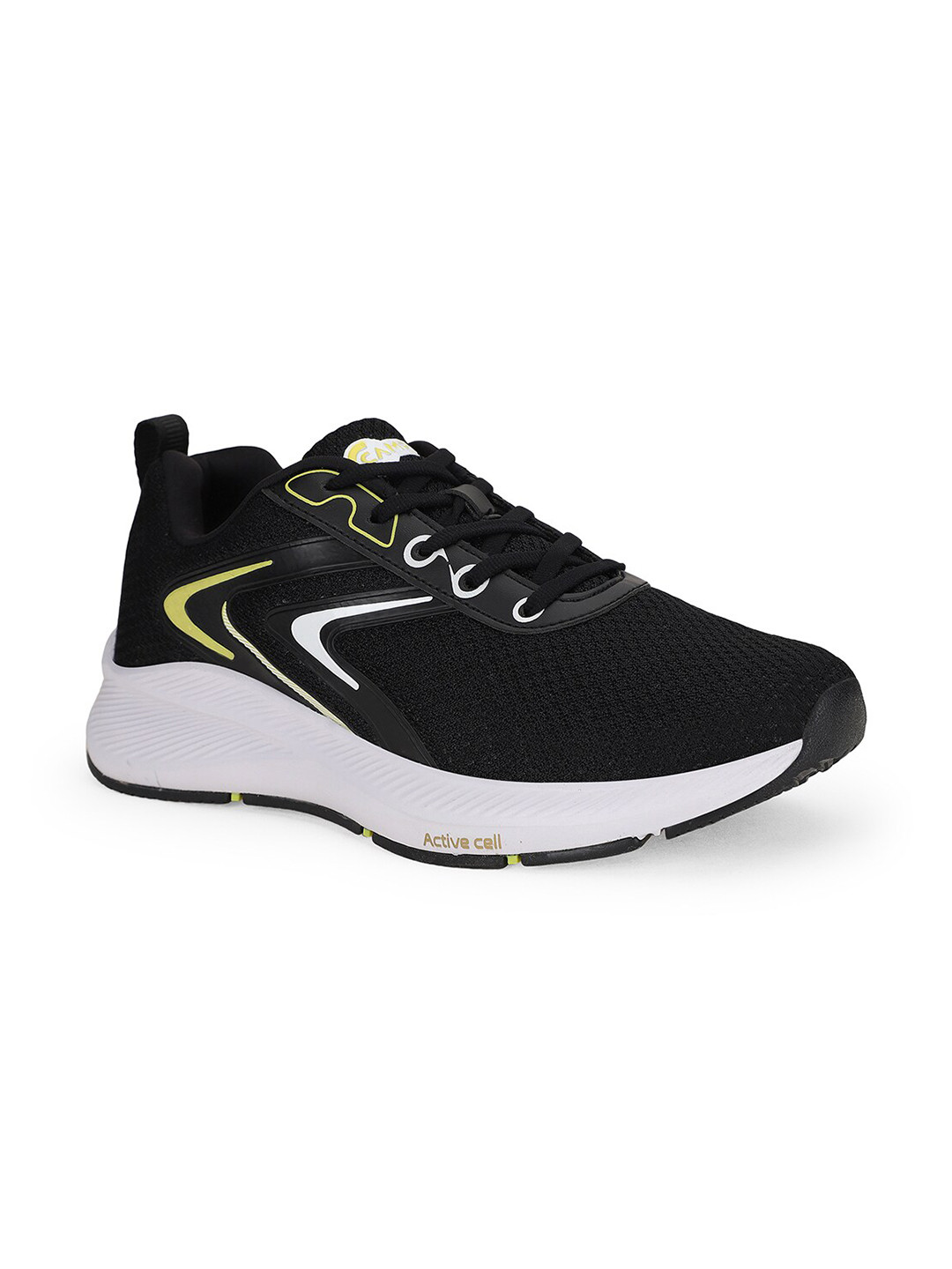 

Campus Men Mesh Running Non-Marking Shoes, Black